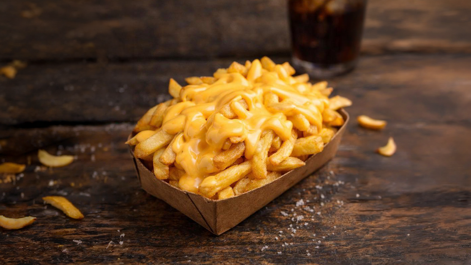 Cheese Fries mit Cheddar Sauce